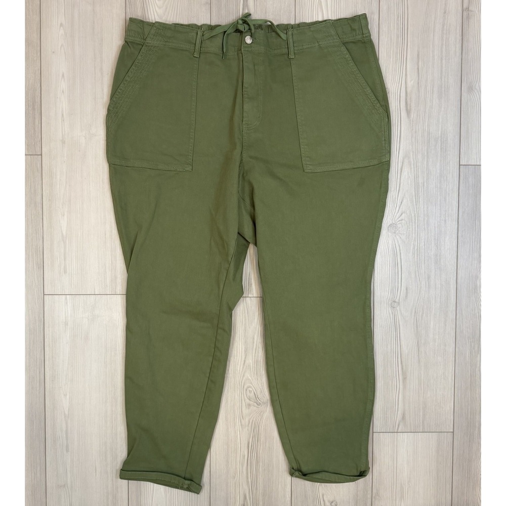 Judy Blue Pants Women 24W‎ Green Jessie High Waist Denim Jogger JB88532